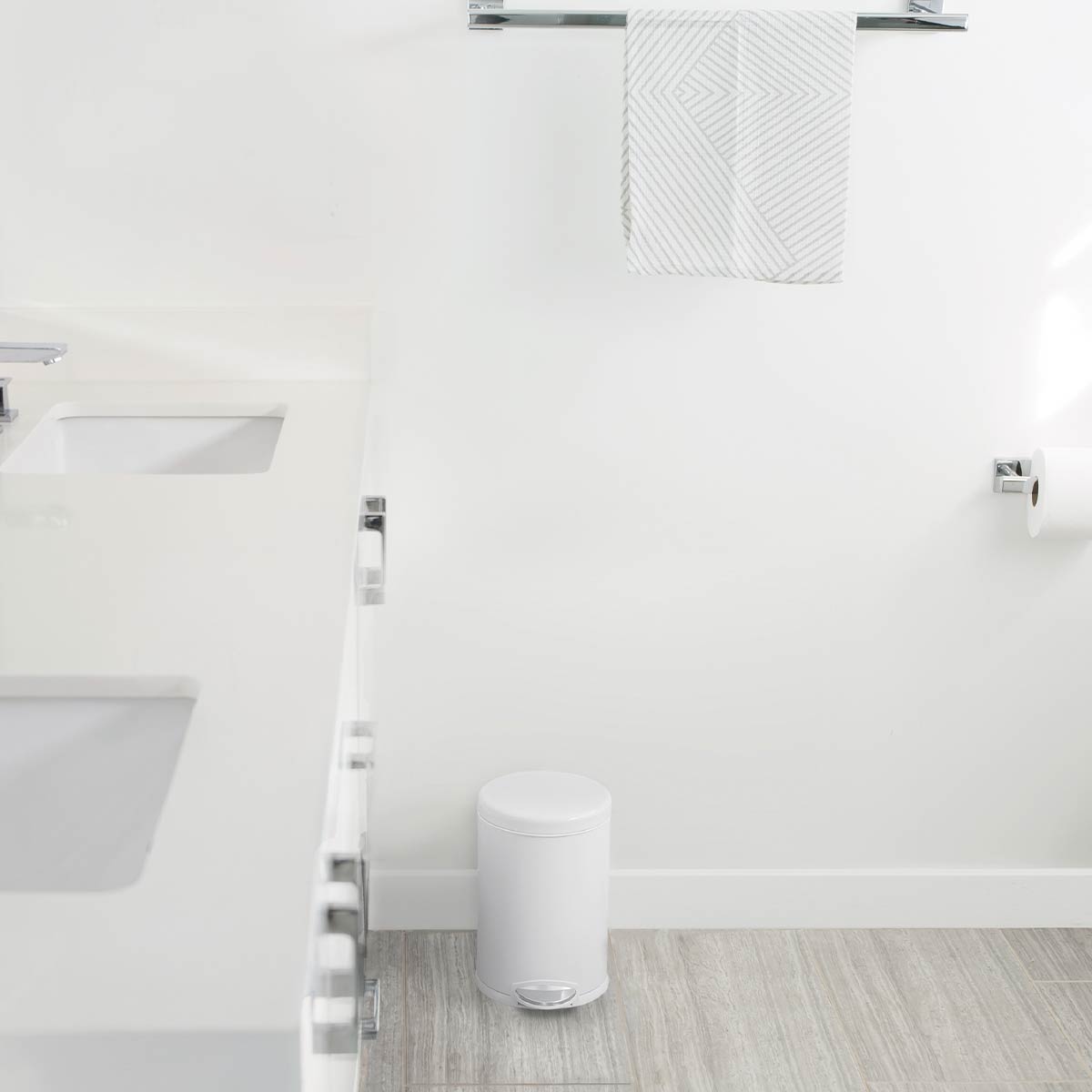 55L Rectangular Step Can with Liner Pocket + Bonus 4.5L Step Can