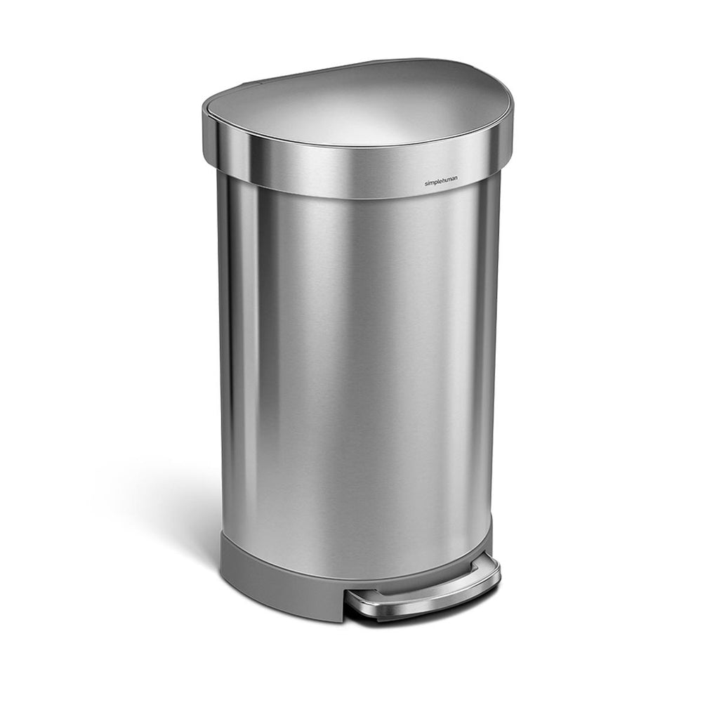 45L Semi-Round Step Can with Liner Rim