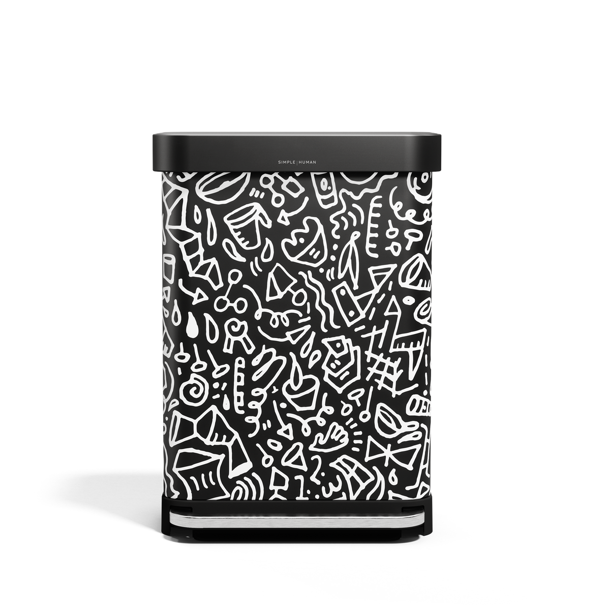 55L Rectangular Step Can with Liner Pocket