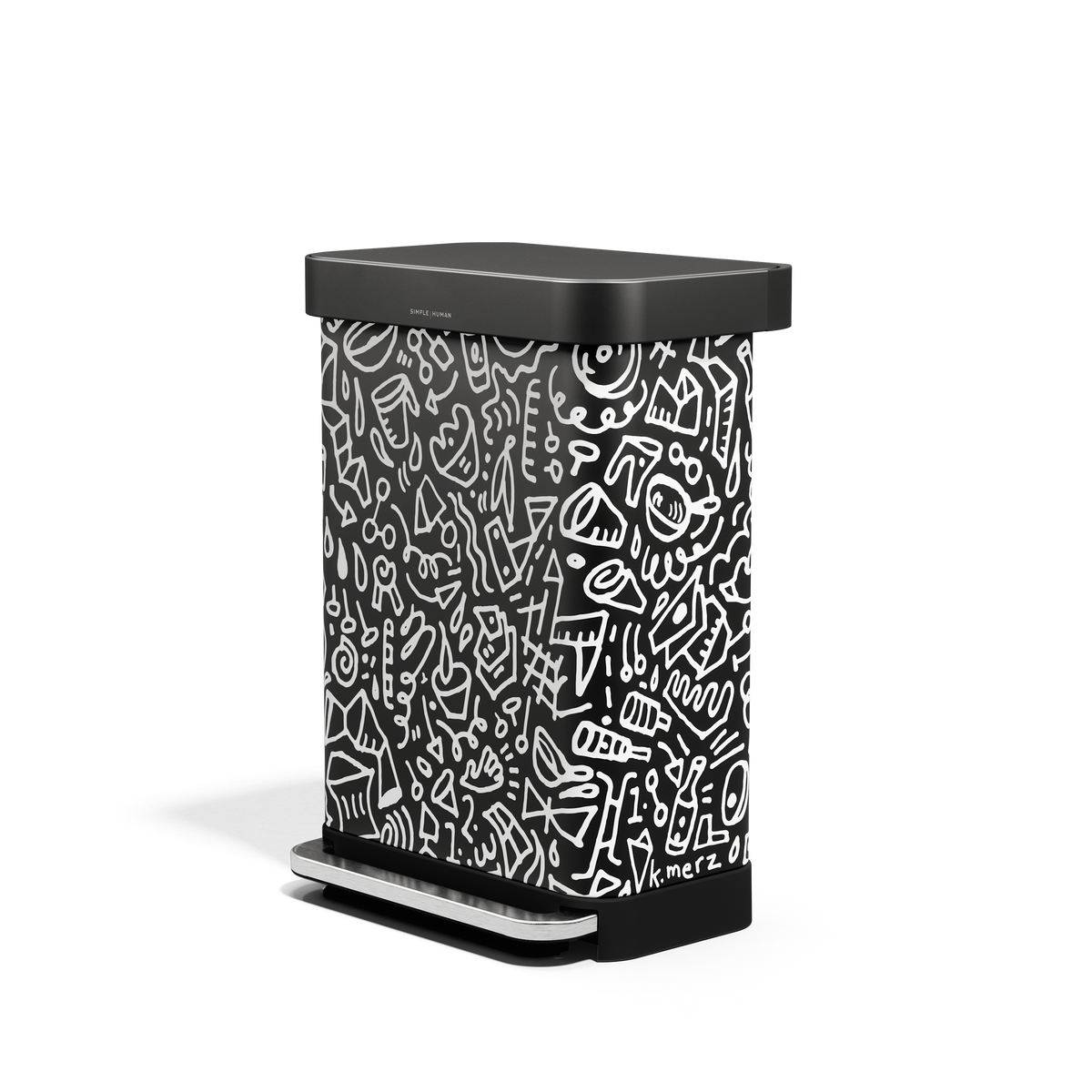 55L Rectangular Step Can with Liner Pocket