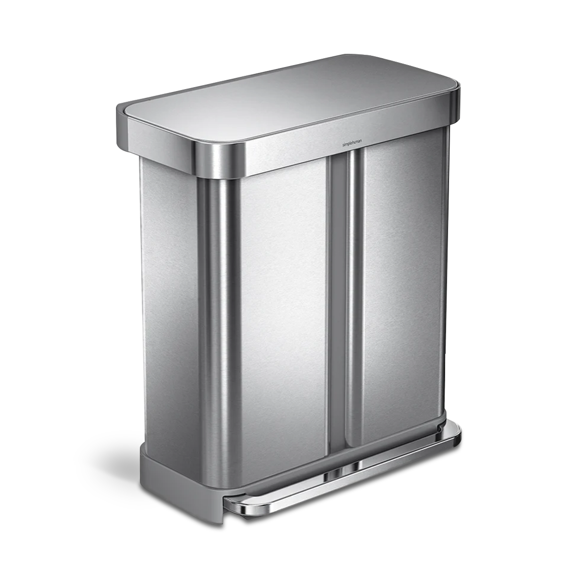 gen1 58L dual compartment rectangular sensor can with voice and motion control