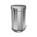 studio 45 litre. semi-round step can. stainless steel