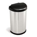 gen1 45L semi-round steel sensor trash can w/ plastic lid